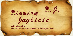 Miomira Jagličić vizit kartica